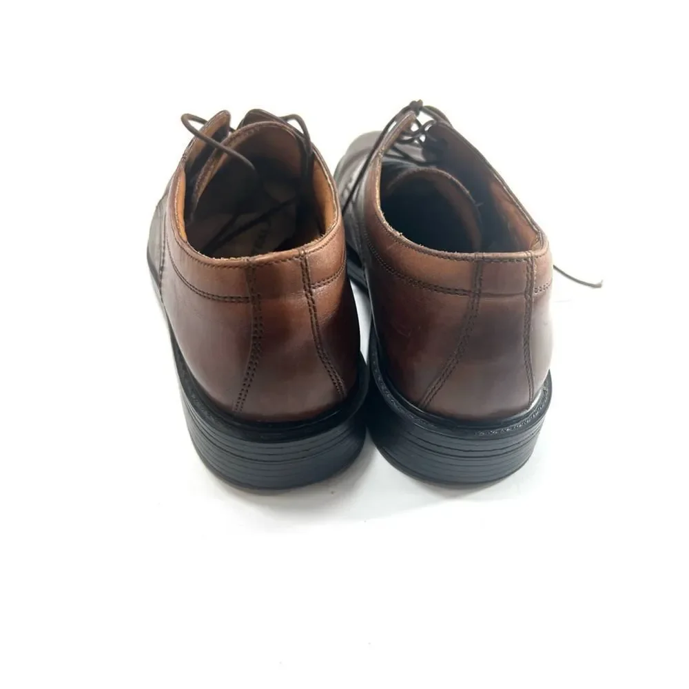 Bostonian Mens Derby Oxford Dress Shoes Brown Two Tone Leather Lace Up 11